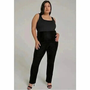 New Good American Faux Leather Pants Stretch Office Career Plus Size 2X
